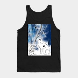 Beautiful Borzoi in Snow Tank Top